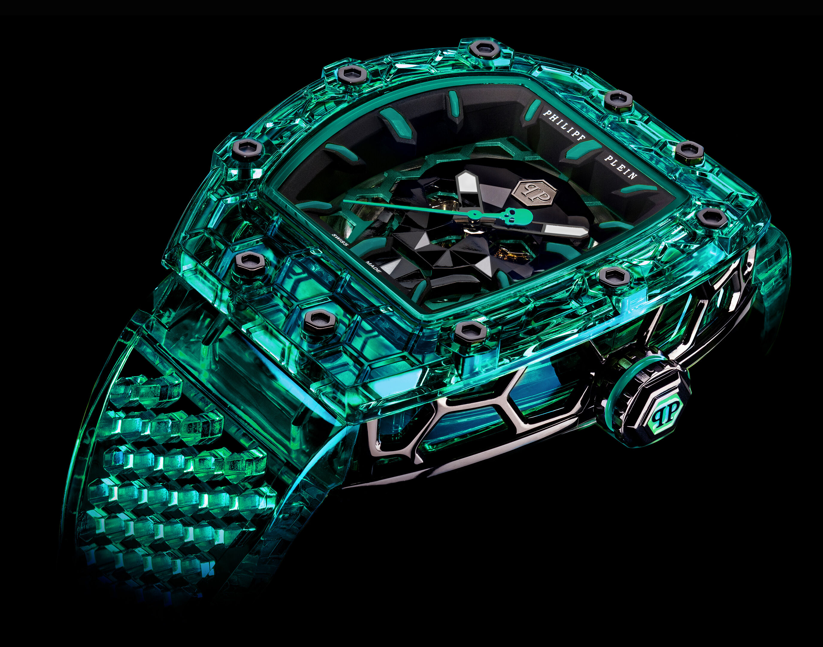 Crypto King Atomic Emerald Uhr