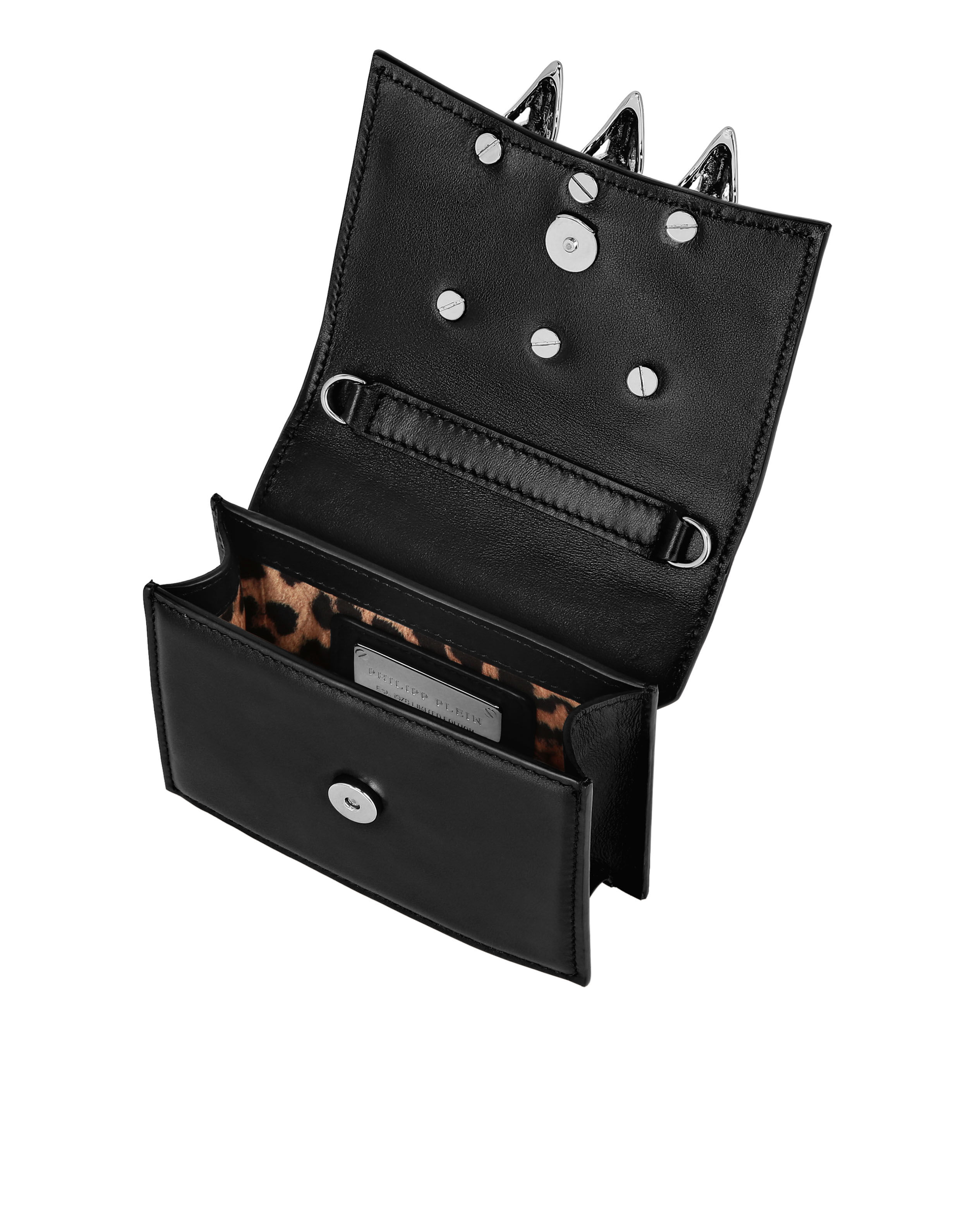 Suede Strass Läder Skuldbag Skull